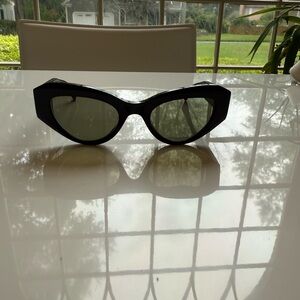 All Saints Black Oversized Sunglasses